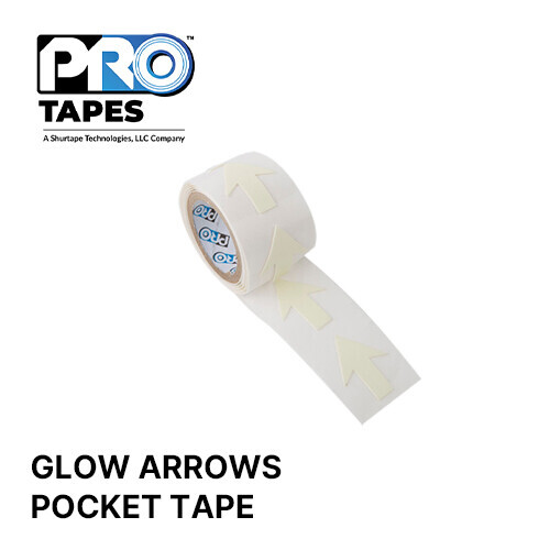 그린촬영시스템,야광 화살표 테이프 | PRO GAFFER GLOW ARROWS POCKET TAPE 1""(24MM) X 3FT