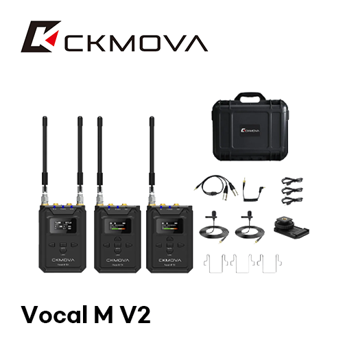 그린촬영시스템,Vocal M V2 / 송신기 2개 + 수신기 1개 / Two Transmitter + One Receiver