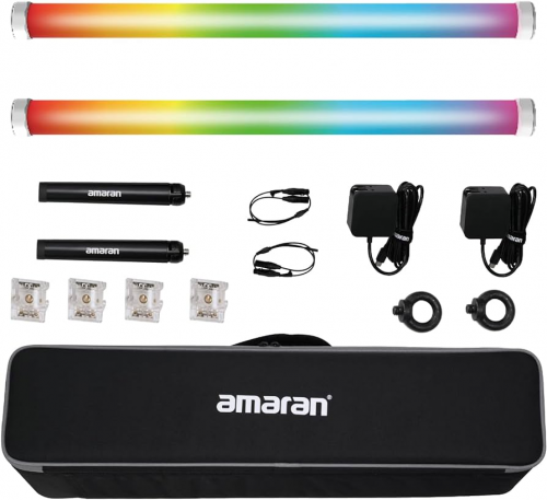 그린촬영시스템,APT2C amaran  2-Light Production Kit  4'Battery -powered LED Pixel Tube
